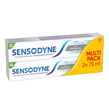Sensodyne Extra Whitening pasta do zębów wybielająca 2x75 ml